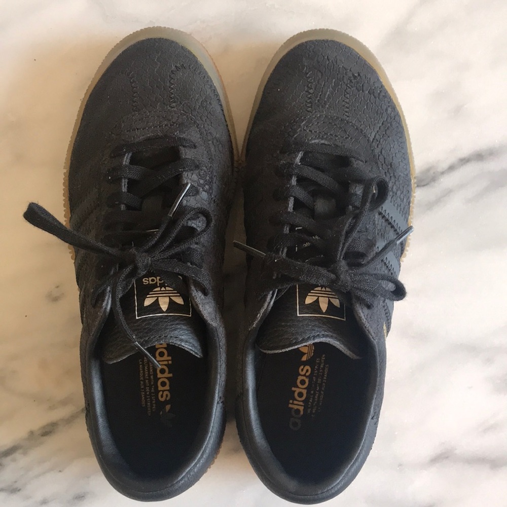 Adidas Snakeskin Leather Sneakers